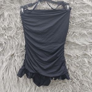 COPY - Juicy Couture 50s vintage style ruffle one-piece bathing suit. Size small